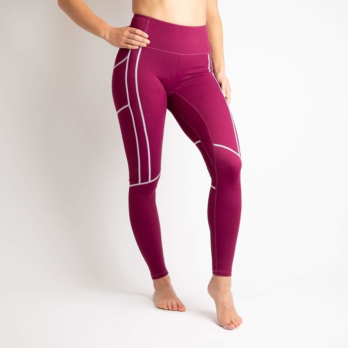 BARA Sportswear Dames hardloopbroek lang Courage Cherry
