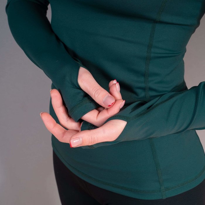 BARA Sportswear Dames hardloopshirt lange mouw Pine