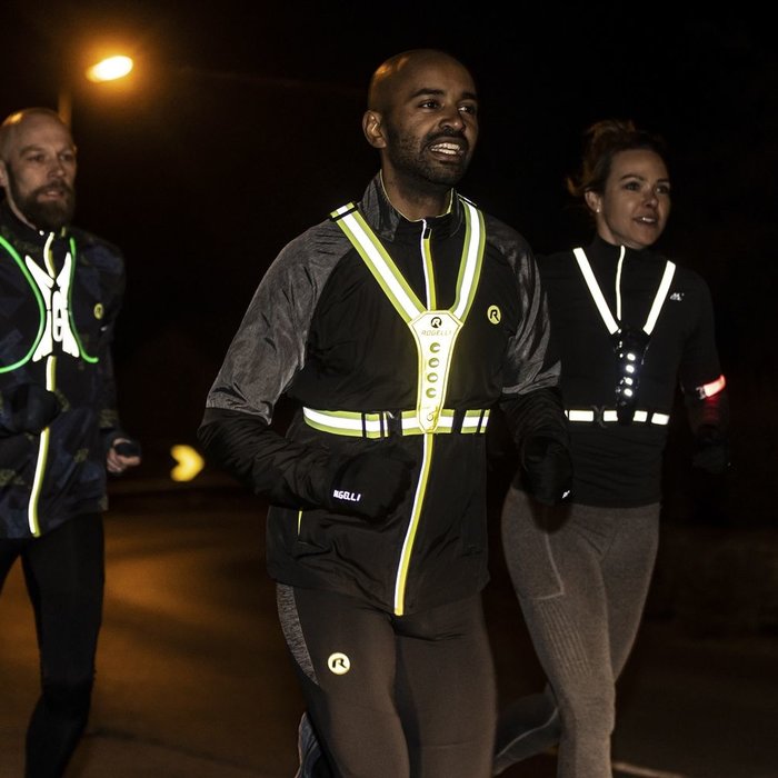 ROGELLI SPORTSWEAR hardloop reflectie LED vest neon geel