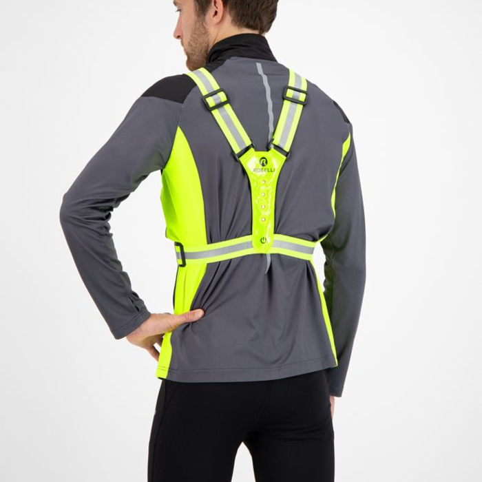 ROGELLI SPORTSWEAR hardloop reflectie LED vest neon geel