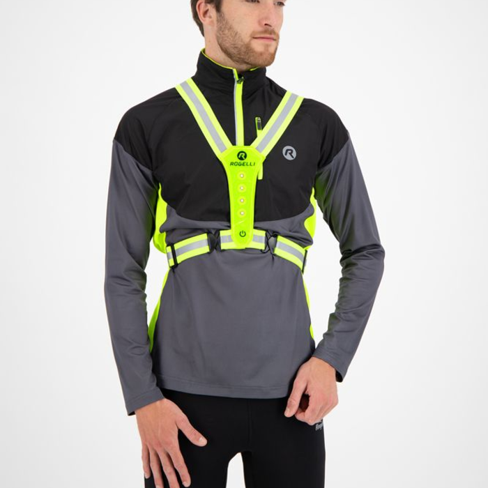 ROGELLI SPORTSWEAR hardloop reflectie LED vest neon geel