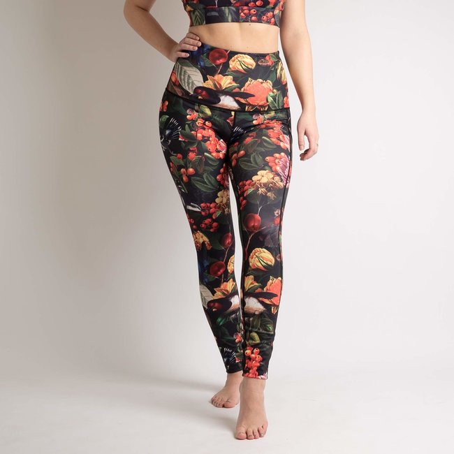 BARA dames hardloopbroek lang Winter Herbal | duurzaam - Hiphardlopen.nl