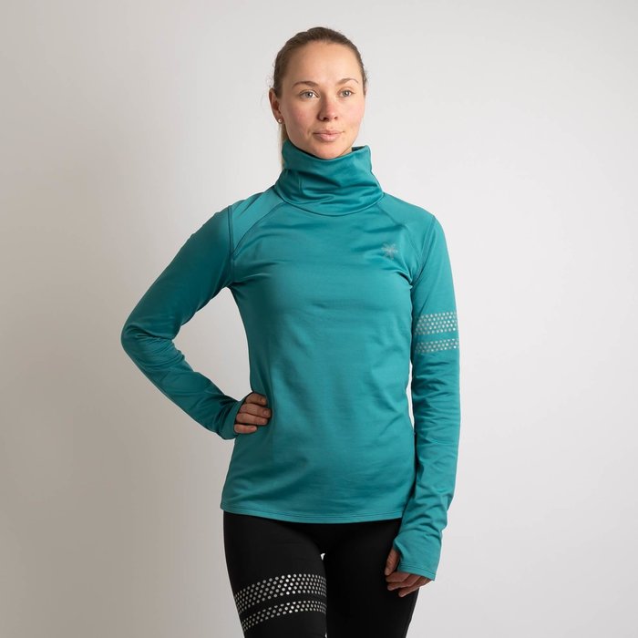 BARA Sportswear Dames hardloopshirt lange mouw Winter Teal