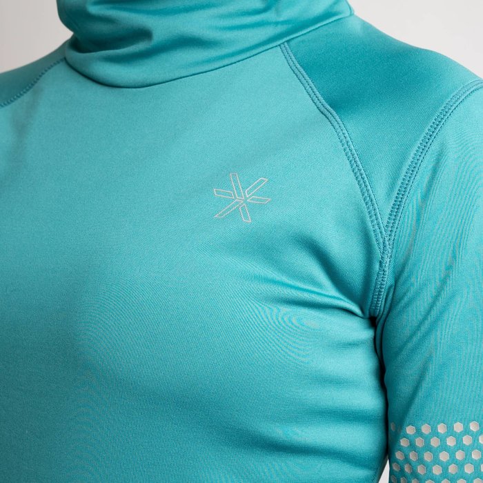 BARA Sportswear Dames hardloopshirt lange mouw Winter Teal