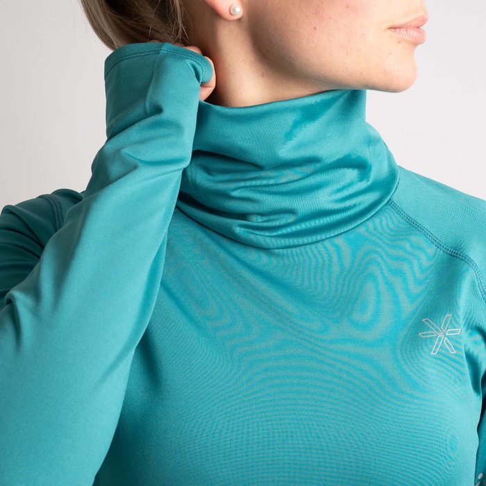 BARA Sportswear Dames hardloopshirt lange mouw Winter Teal