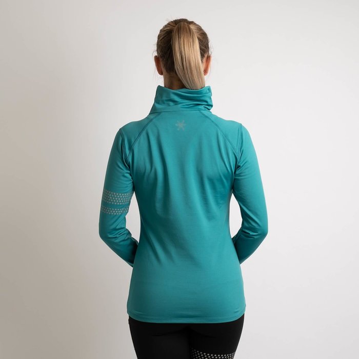 BARA Sportswear Dames hardloopshirt lange mouw Winter Teal