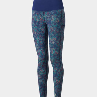 RONHILL Dames hardloopbroek lang Deep Blue Micro Floral