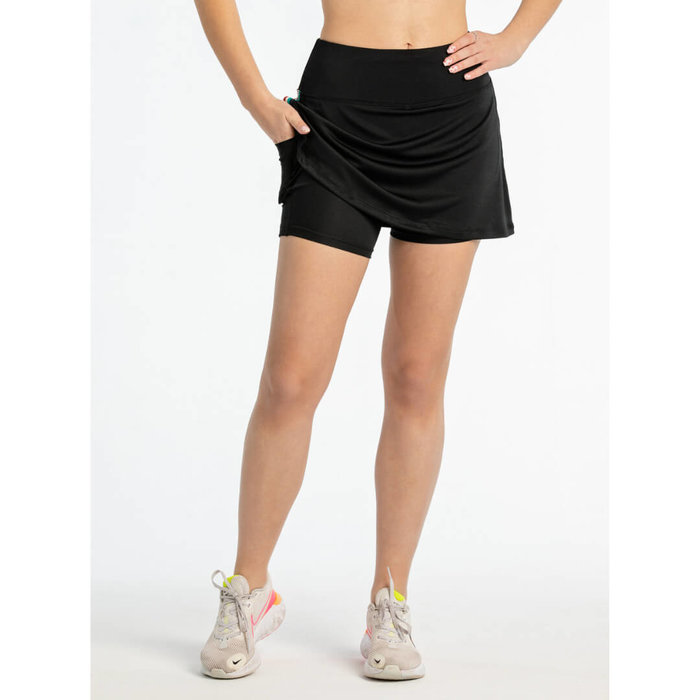 POLKA SPORT Hardlooprokje Justyne zwart met streep