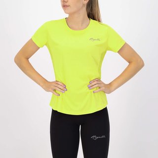 ROGELLI SPORTSWEAR Dames hardloopshirt korte mouw Core Fluor geel