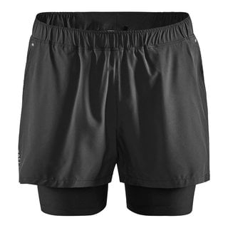 Heren hardloopbroek kort Craft ADV Essence 2-in-1 Black | Duurzaam