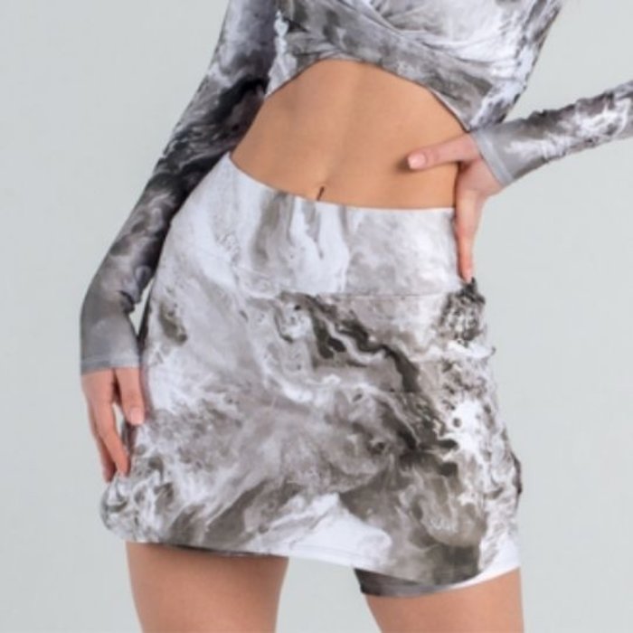 SLAVI  Hardlooprokje met short Smoke Shadow