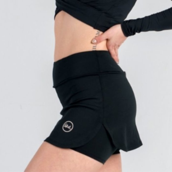 SLAVI  Hardlooprokje met short Classic Zwart