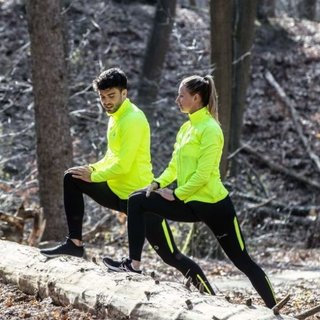 ROGELLI SPORTSWEAR Dames hardloopbroek lang winter Core geel/zwart