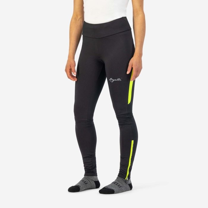ROGELLI SPORTSWEAR Rogelli dames hardloopbroek lang winter Core Geel/zwart