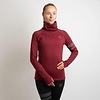 Dames hardloopshirt lange mouw Winter Burgundy