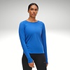 Dames hardloopshirt lange mouw Active Logo Longsleeve Nautical Blue