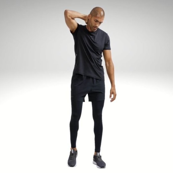 CRAFT Heren hardloopshirt korte mouw Essence Zwart