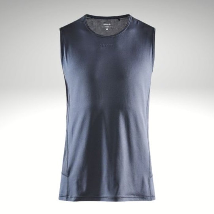 CRAFT Grijs heren hardloopsinglet ADV Essence Asphalt