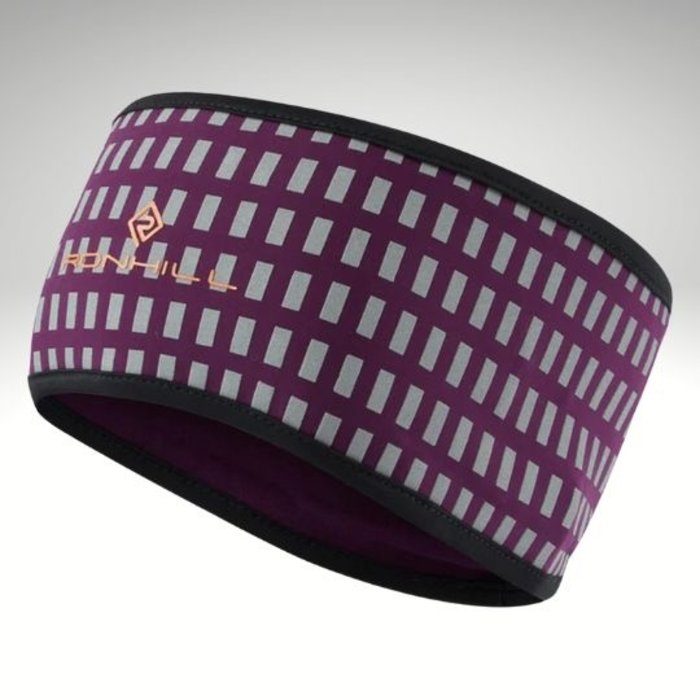 RONHILL Afterhours hoofdband Grape/Mango/reflective m/v