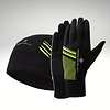 Set winter hardloopmuts en handschoenen zwart