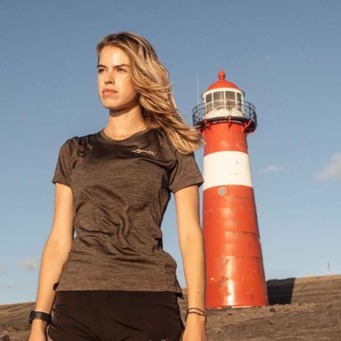 ROGELLI SPORTSWEAR Rogelli dames hardloopshirt korte mouw Kya grijs