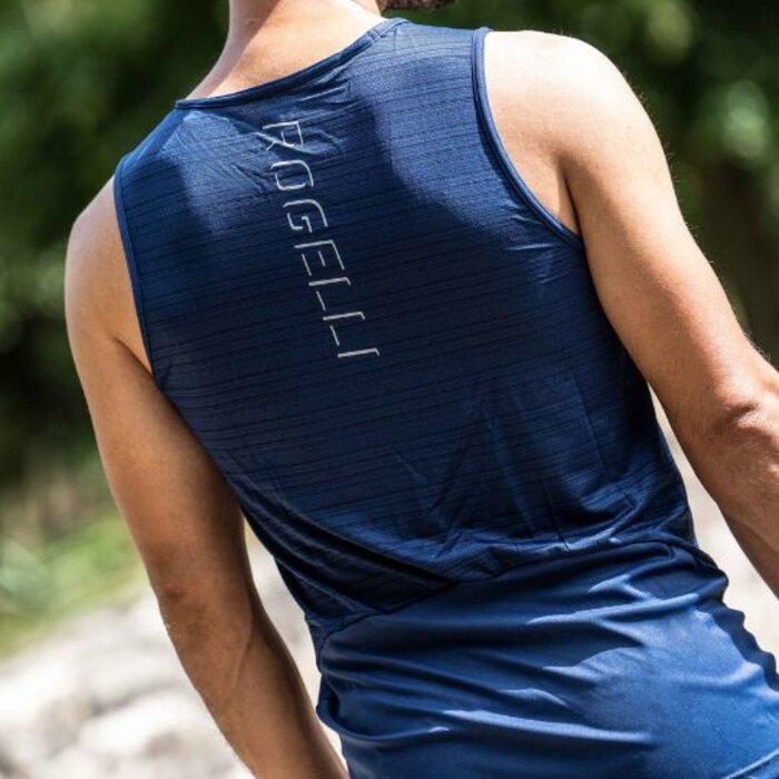 ROGELLI SPORTSWEAR Rogelli Heren hardloopsbirt mouwloos Core blauw