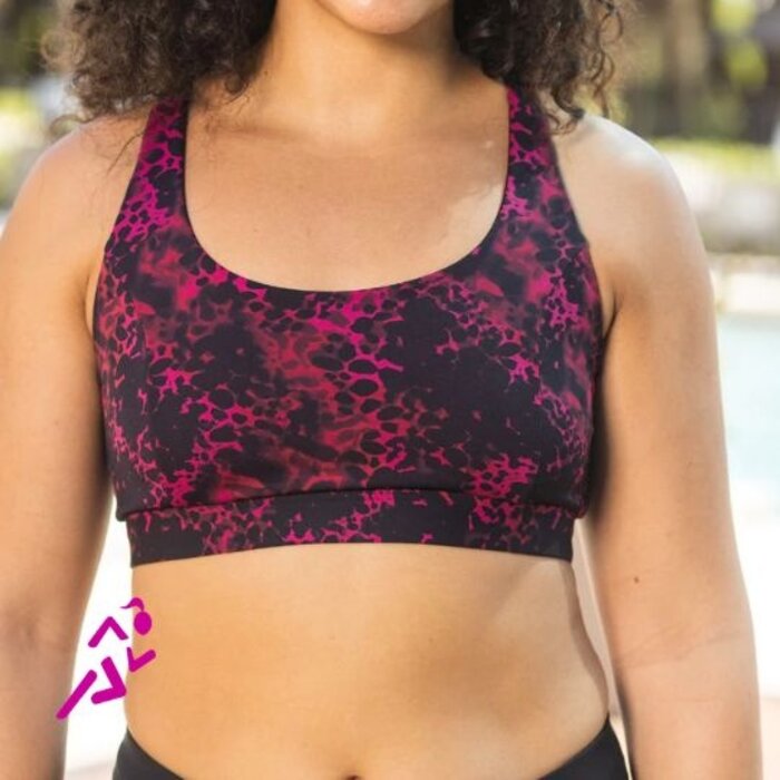 SKIRT SPORTS Freedom Sports Bra Pink Leopard