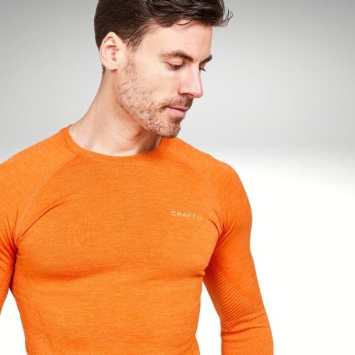 CRAFT Heren hardloopshirt lange mouw Core Dry Active Comfort LS M - Chestnut