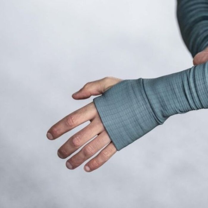 ROGELLI SPORTSWEAR Rogelli heren hardloopshirt lange mouw Echo Petrol Black