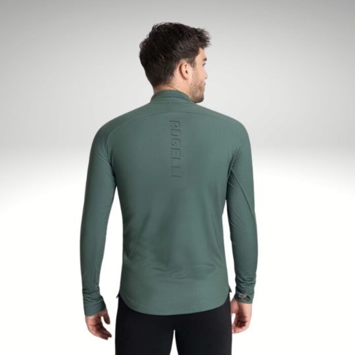 ROGELLI SPORTSWEAR Rogelli heren hardloopshirt lange mouw Echo Petrol Black