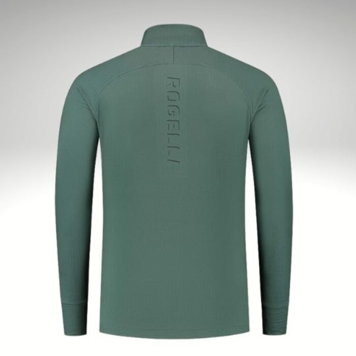 ROGELLI SPORTSWEAR Rogelli heren hardloopshirt lange mouw Echo Petrol Black