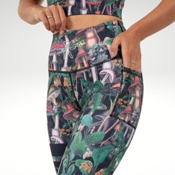 BARA Sportswear BARA dames hardloopbroek lang Mushroom Shape Tights 2.0