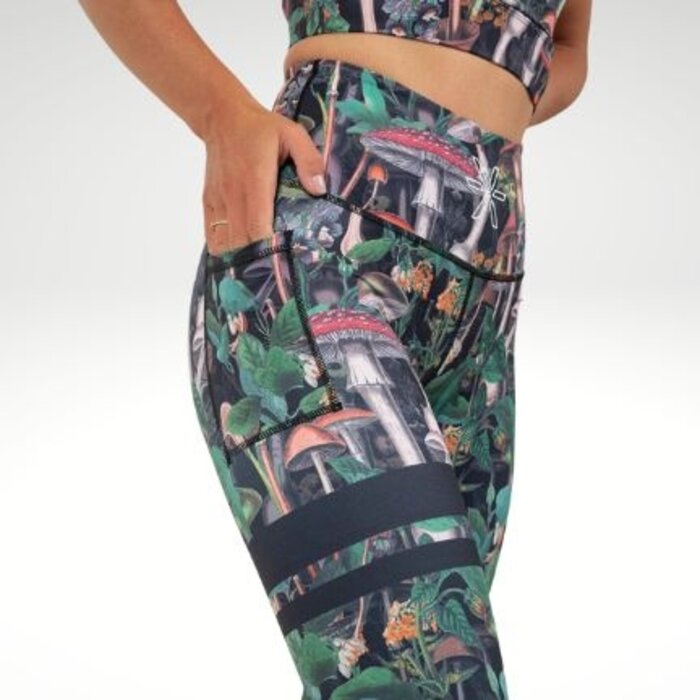 BARA Sportswear BARA dames hardloopbroek lang Mushroom Shape Tights 2.0