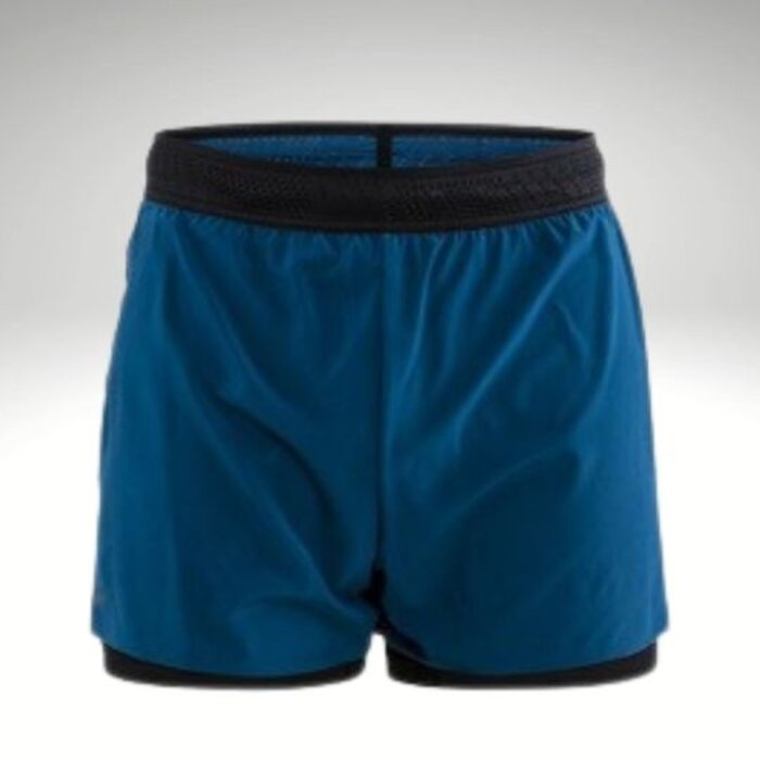 CRAFT Heren hardloop short Nanoweight blauw
