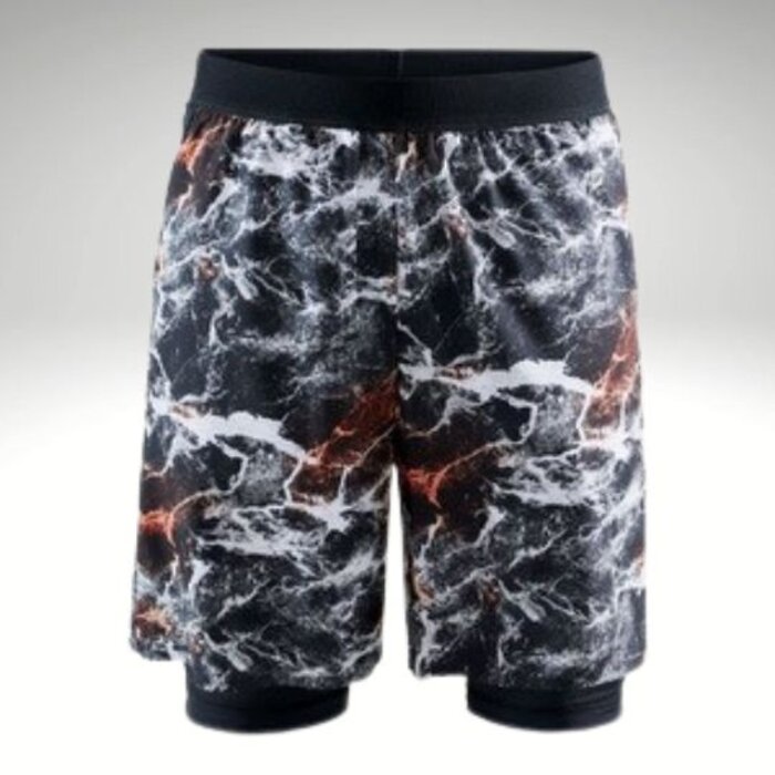 CRAFT Heren hardloopshort 2 in 1 Vent Racing Shorts Multi/Black