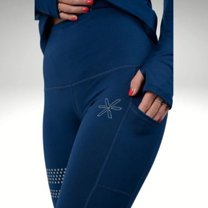 BARA Sportswear Dames winter hardloopbroek lang Midnight