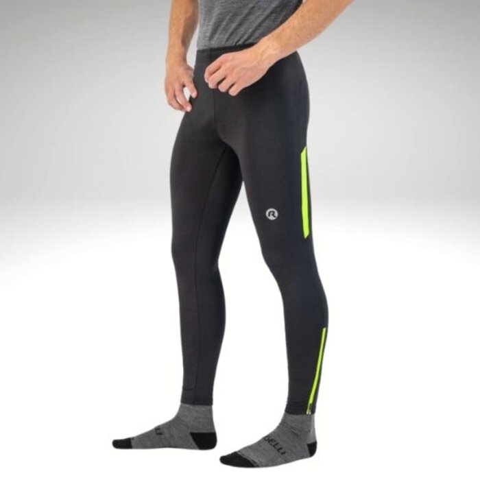 ROGELLI SPORTSWEAR Rogelli heren hardloopbroek lang winter Core Geel/zwart