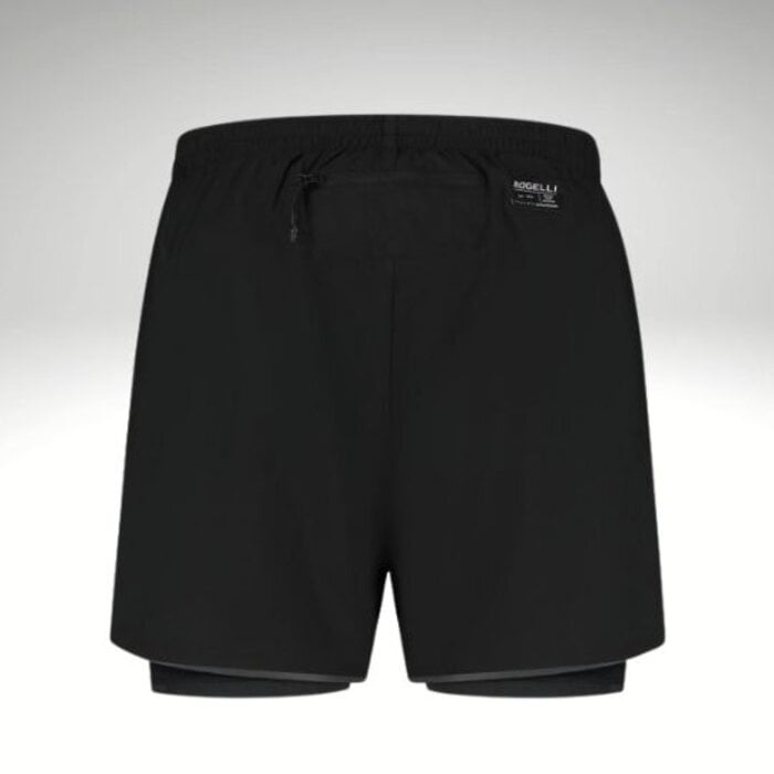 ROGELLI SPORTSWEAR Rogelli heren Running 2-in-1 short Distance Zwart