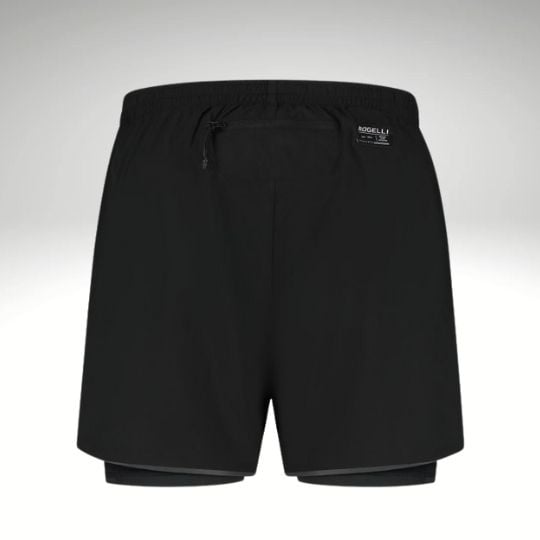 ROGELLI SPORTSWEAR Rogelli heren Running 2-in-1 short Distance Zwart