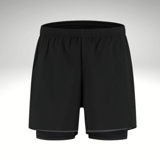 ROGELLI SPORTSWEAR Rogelli heren Running 2-in-1 short Distance Zwart