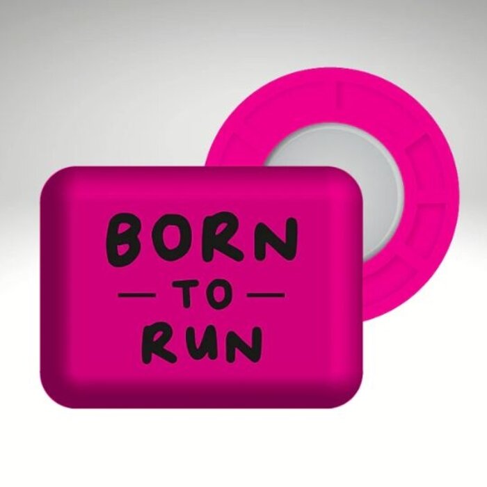 BIBBITS BibBits Startnummer magneten Born to Run Pink