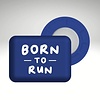 BIBBITS Startnummer magneten Born to Run Blauw