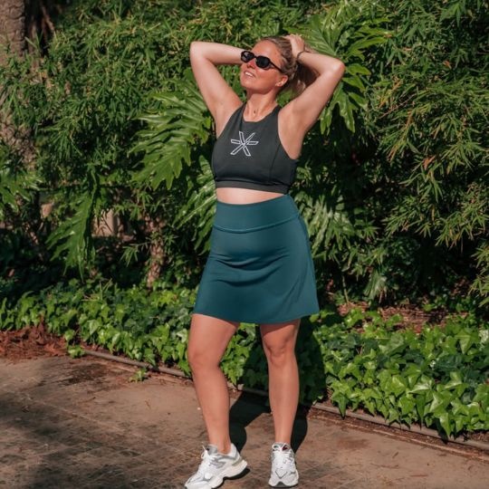 BARA Sportswear Luxe Hardlooprokje Dames Jade – BARA Sportswear