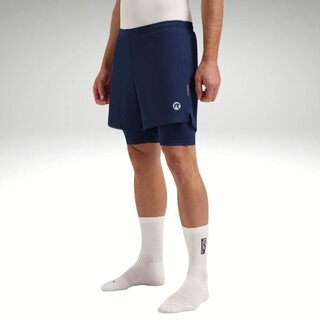 ROGELLI SPORTSWEAR Rogelli heren Running 2-in-1 short Essential Blauw