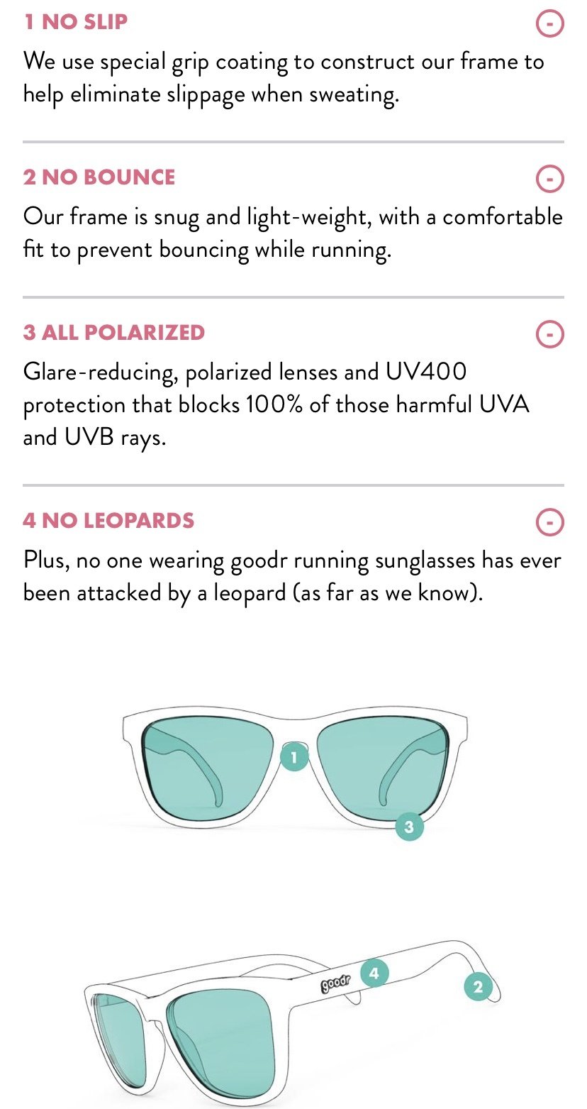 GOODR Goodr Sunglasses Don't make me Blush