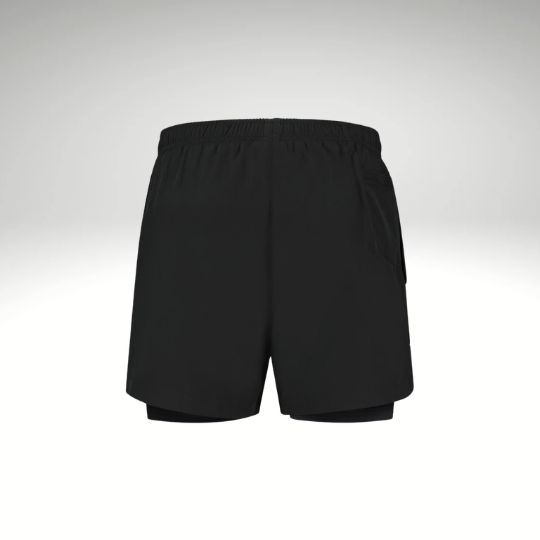 ROGELLI SPORTSWEAR Rogelli heren Running 2-in-1 short Essential zwart