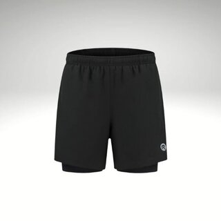 ROGELLI SPORTSWEAR Rogelli heren Running 2-in-1 short Essential zwart