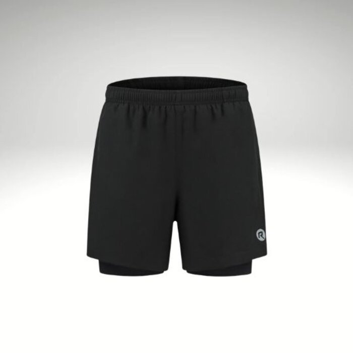 ROGELLI SPORTSWEAR Rogelli heren Running 2-in-1 short Essential zwart