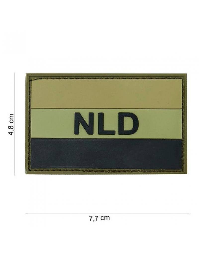 101 inc Embleem 3D PVC NLD groen/zwart