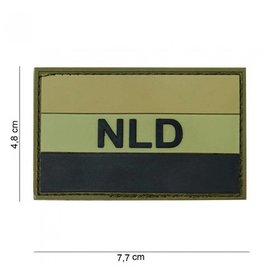 101 inc Embleem 3D PVC NLD groen/zwart